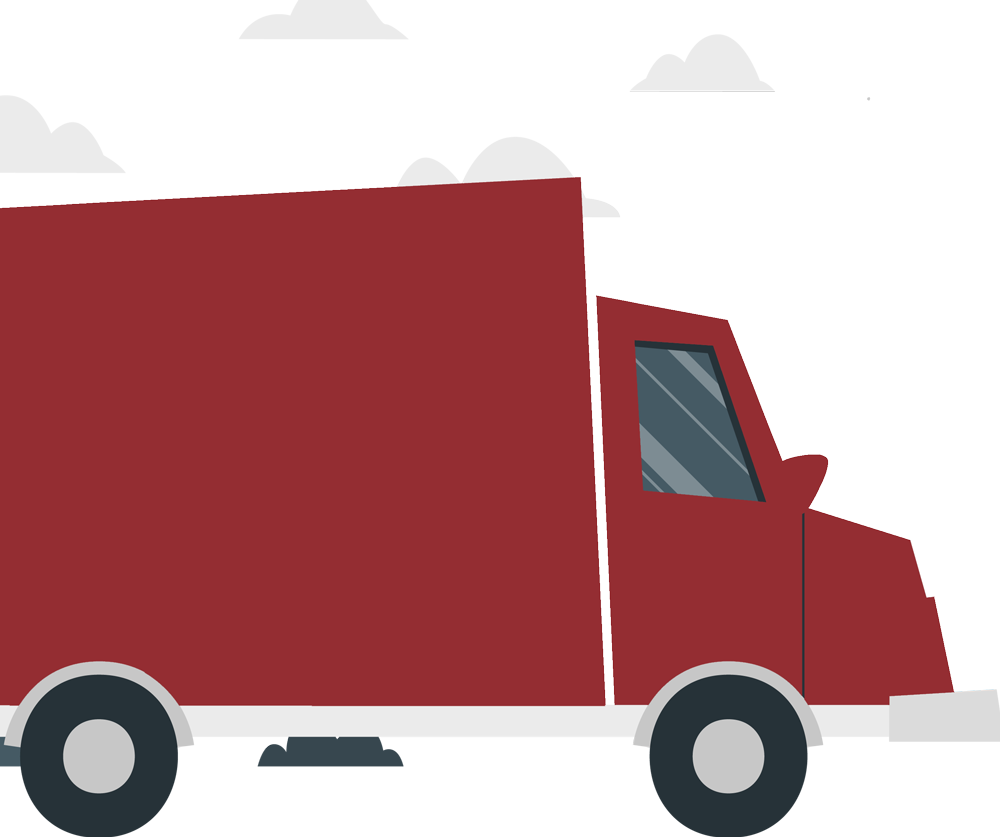 Red truck.